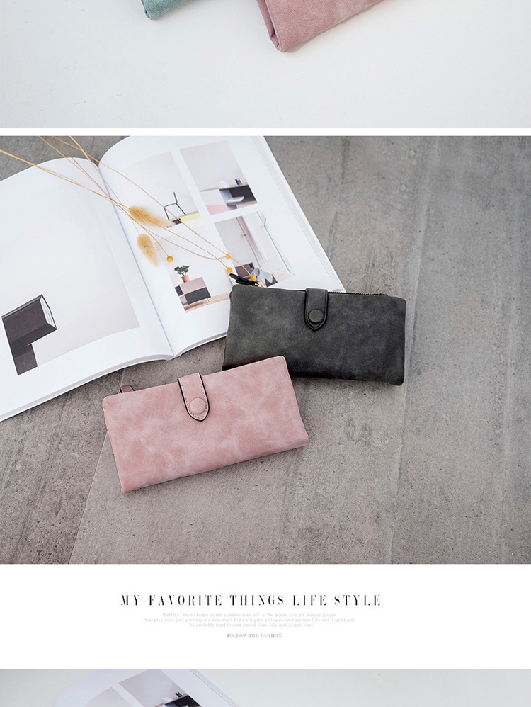  Ví Cầm Tay Nữ Dài Dễ Thương Nữ Tính Hàn Quốc TVNN265