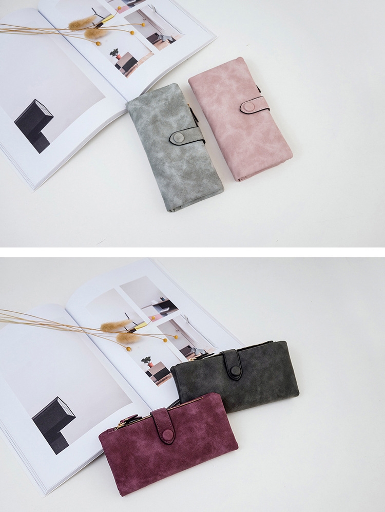  Ví Cầm Tay Nữ Dài Dễ Thương Nữ Tính Hàn Quốc TVNN265