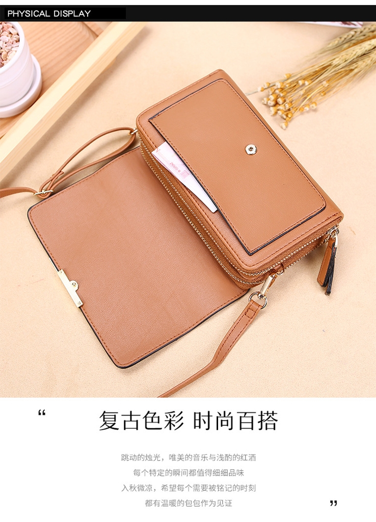 Ví Cầm Tay Nữ Dài Đeo Chéo Cao Cấp Sang Trọng Phong Cách Hàn Quốc TVNN270