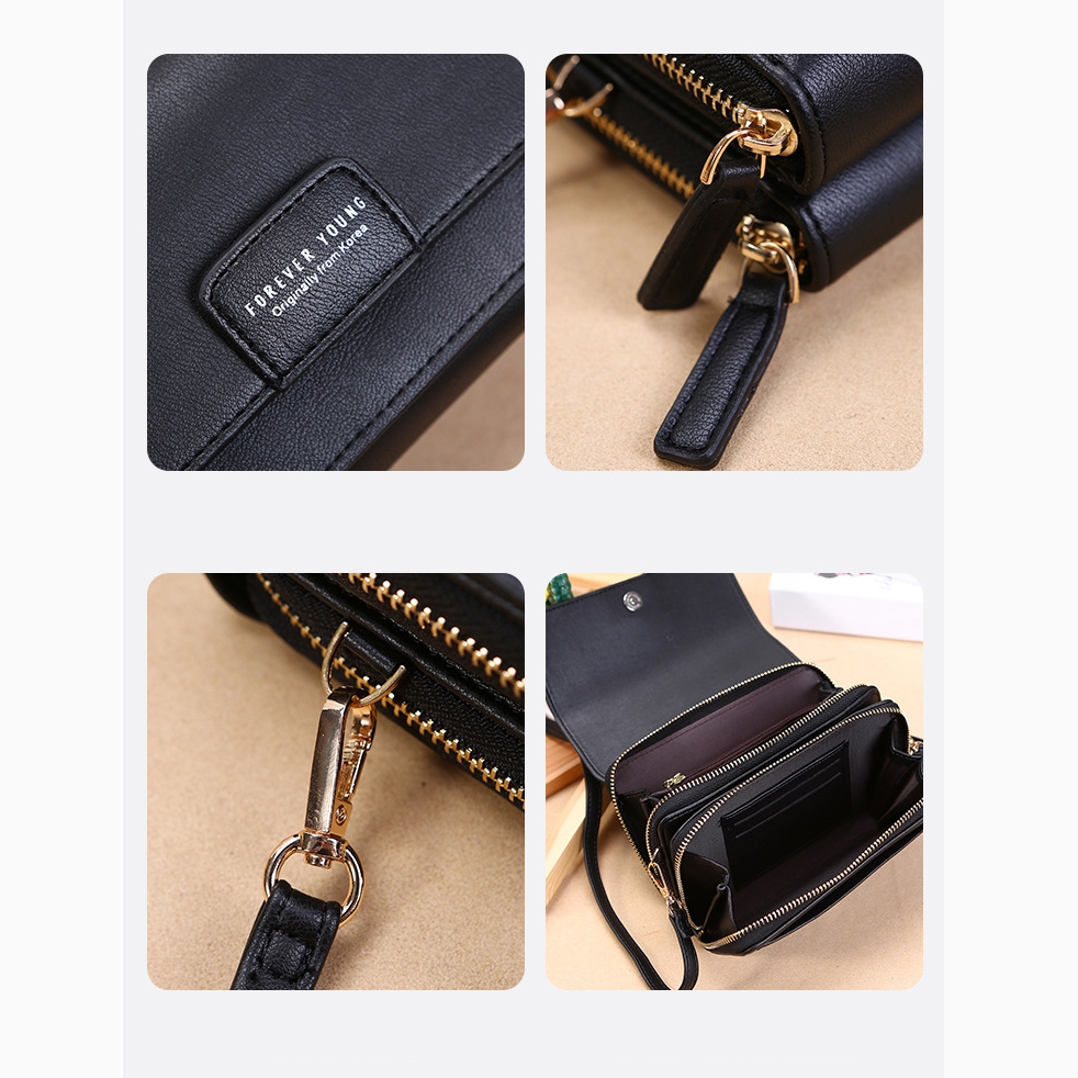 Ví Cầm Tay Nữ Dài Đeo Chéo Cao Cấp Sang Trọng Phong Cách Hàn Quốc TVNN271