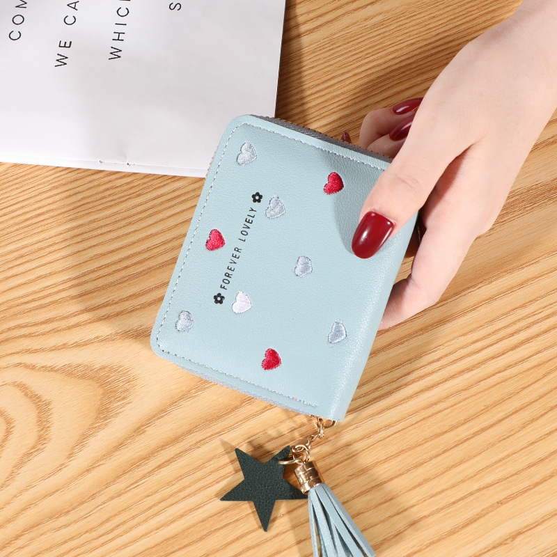 Ví Nữ Mini Ngắn Cầm Tay Dễ Thương Nữ Tính Hàn Quốc TVNN276