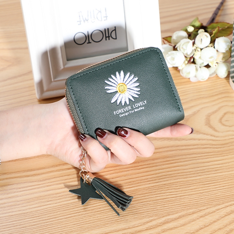 Ví Nữ Mini Ngắn Cầm Tay Dễ Thương Nữ Tính Hàn Quốc TVNN287