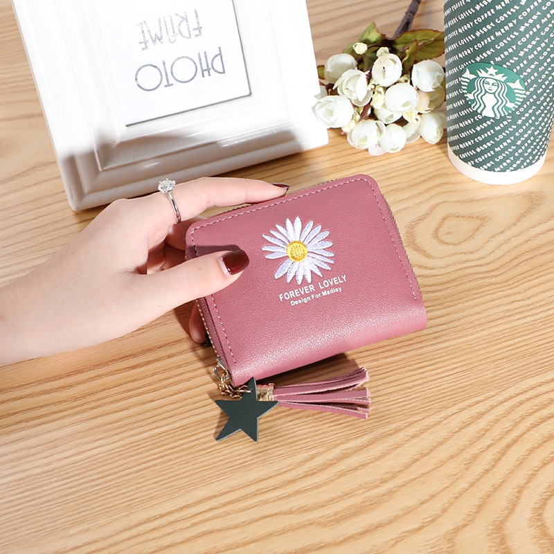 Ví Nữ Mini Ngắn Cầm Tay Dễ Thương Nữ Tính Hàn Quốc TVNN287