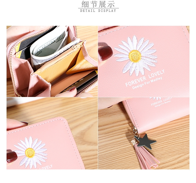 Ví Nữ Mini Ngắn Cầm Tay Dễ Thương Nữ Tính Hàn Quốc TVNN287