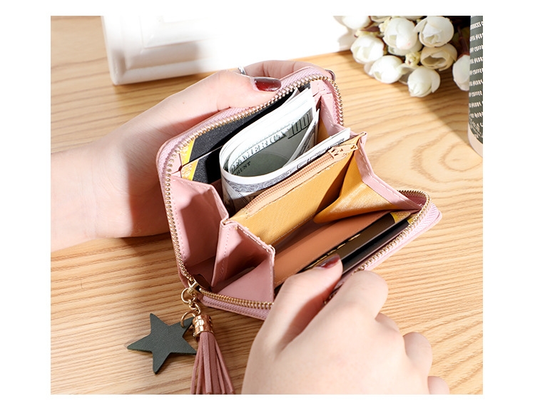 Ví Nữ Mini Ngắn Cầm Tay Dễ Thương Nữ Tính Hàn Quốc TVNN287