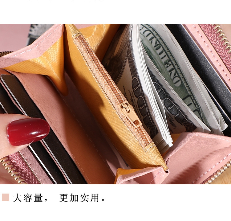 Ví Nữ Mini Ngắn Cầm Tay Dễ Thương Nữ Tính Hàn Quốc TVNN288