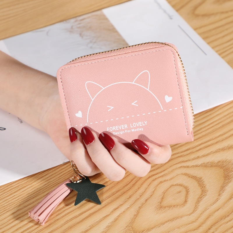 Ví Nữ Mini Ngắn Cầm Tay Dễ Thương Nữ Tính Hàn Quốc TVNN288