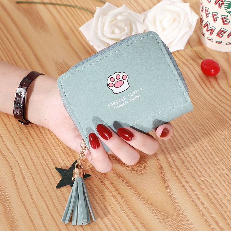 Ví Nữ Mini Ngắn Cầm Tay Dễ Thương Nữ Tính Hàn Quốc TVNN289