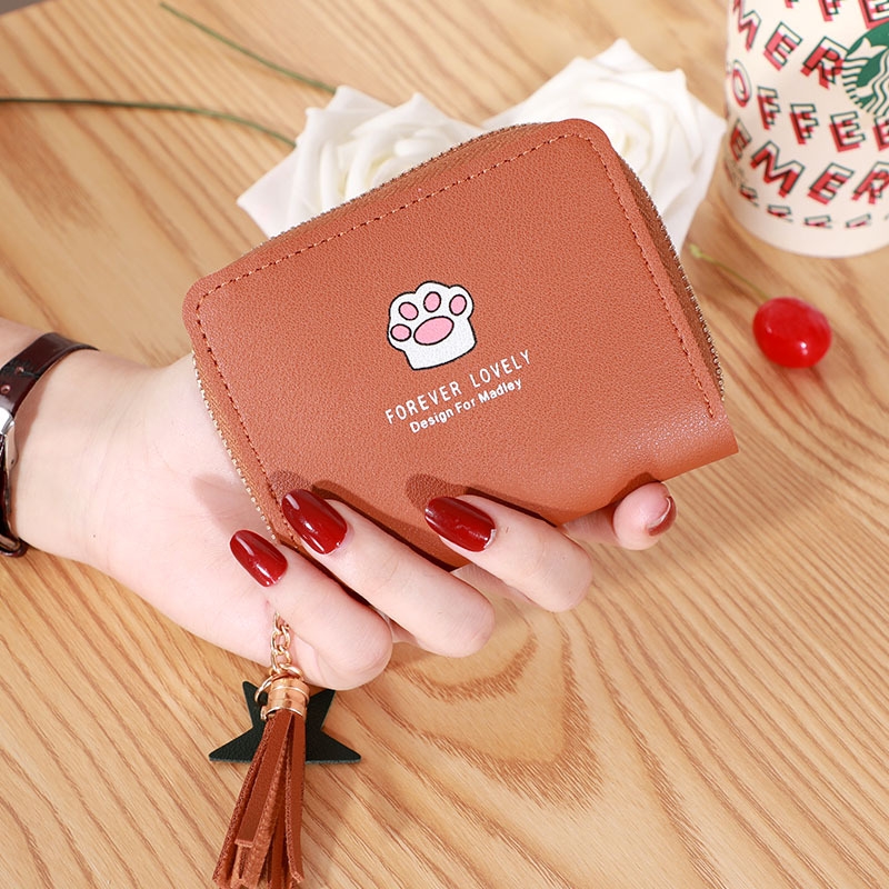 Ví Nữ Mini Ngắn Cầm Tay Dễ Thương Nữ Tính Hàn Quốc TVNN289