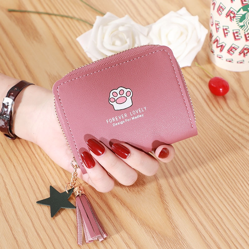 Ví Nữ Mini Ngắn Cầm Tay Dễ Thương Nữ Tính Hàn Quốc TVNN289