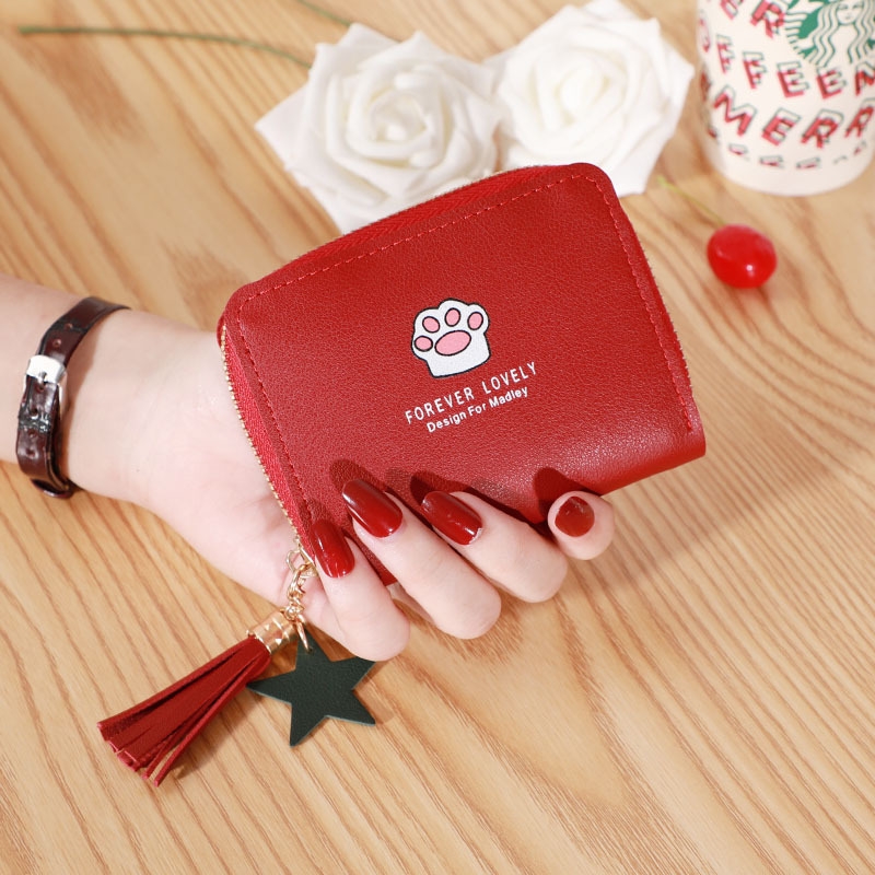 Ví Nữ Mini Ngắn Cầm Tay Dễ Thương Nữ Tính Hàn Quốc TVNN289