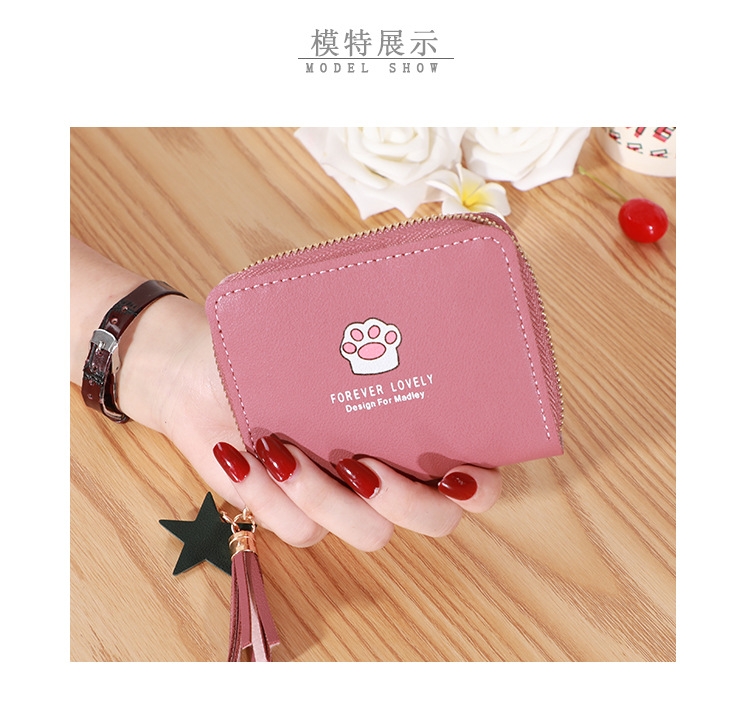 Ví Nữ Mini Ngắn Cầm Tay Dễ Thương Nữ Tính Hàn Quốc TVNN289