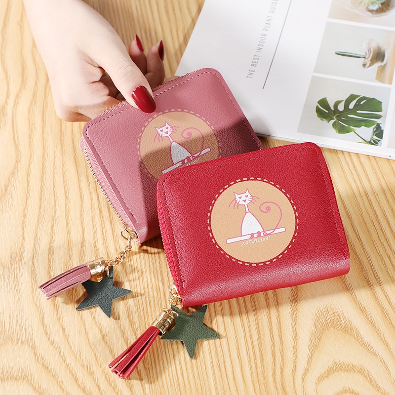 Ví Nữ Mini Ngắn Cầm Tay Dễ Thương Nữ Tính Hàn Quốc TVNN290