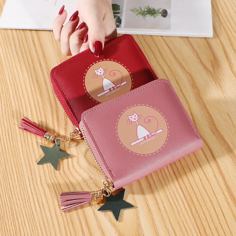 Ví Nữ Mini Ngắn Cầm Tay Dễ Thương Nữ Tính Hàn Quốc TVNN290