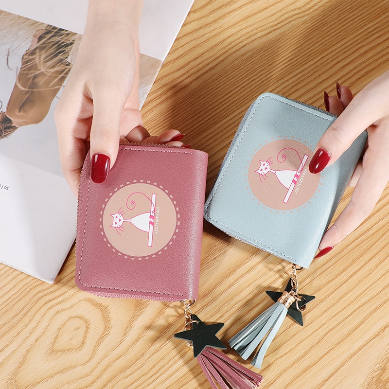 Ví Nữ Mini Ngắn Cầm Tay Dễ Thương Nữ Tính Hàn Quốc TVNN290