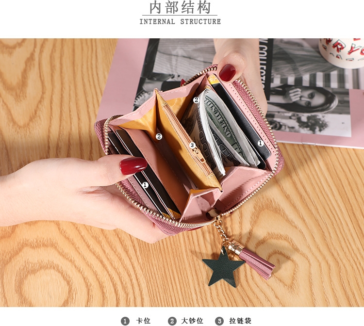 Ví Nữ Mini Ngắn Cầm Tay Dễ Thương Nữ Tính Hàn Quốc TVNN291