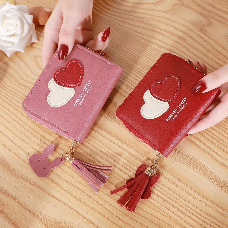 Ví Nữ Mini Ngắn Cầm Tay Dễ Thương Nữ Tính Hàn Quốc TVNN292