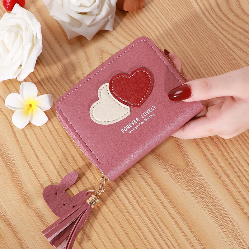 Ví Nữ Mini Ngắn Cầm Tay Dễ Thương Nữ Tính Hàn Quốc TVNN292