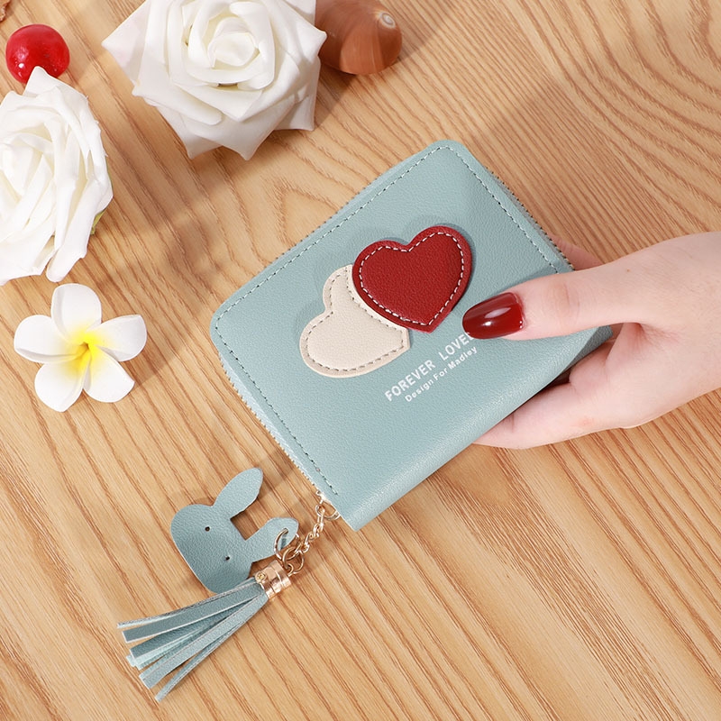 Ví Nữ Mini Ngắn Cầm Tay Dễ Thương Nữ Tính Hàn Quốc TVNN292