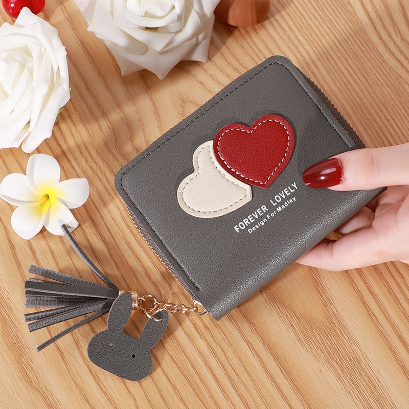 Ví Nữ Mini Ngắn Cầm Tay Dễ Thương Nữ Tính Hàn Quốc TVNN292