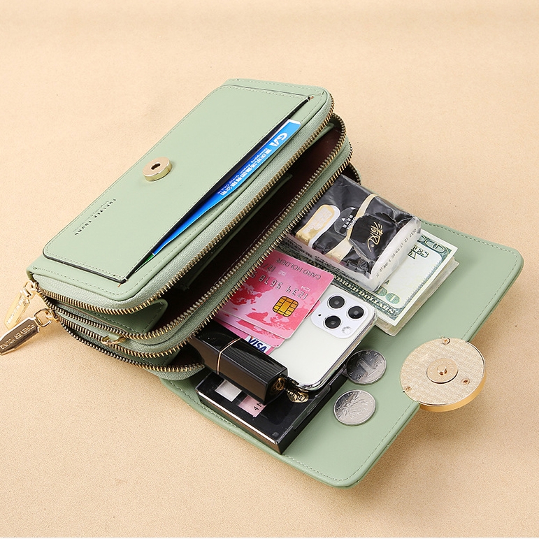 Ví Cầm Tay Nữ Dài Đeo Chéo Cao Cấp Sang Trọng Phong Cách Hàn Quốc TVNN297