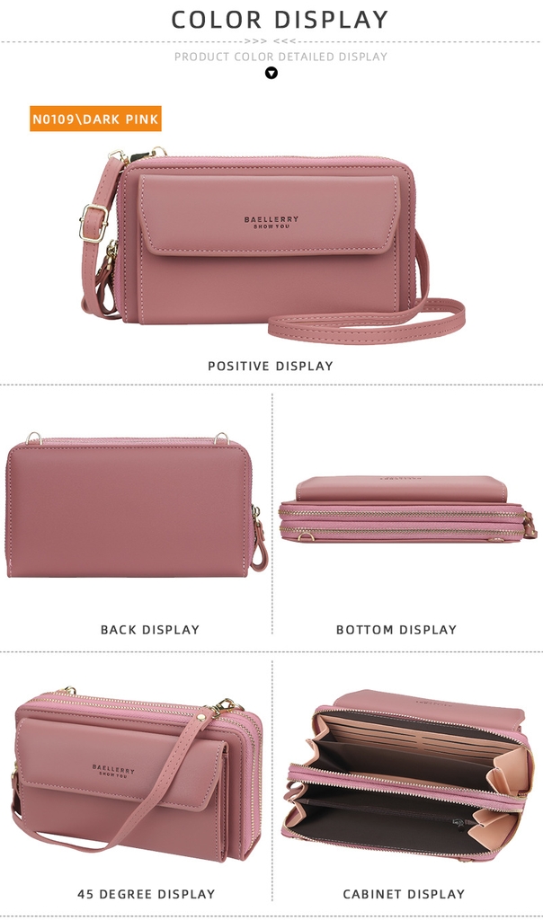 Ví Cầm Tay Nữ Dài Đeo Chéo Cao Cấp Sang Trọng Phong Cách Hàn Quốc TVNN304