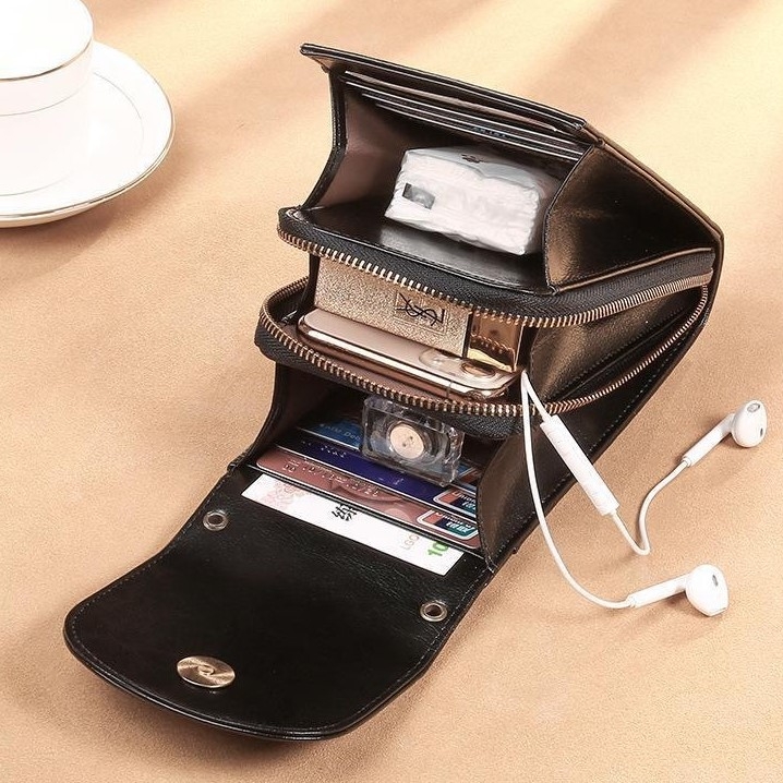 Túi Đeo Chéo Nữ Điện Thoại Da Bò Cao Cấp Dễ Thương Phong Cách Hàn Quốc TVNN319