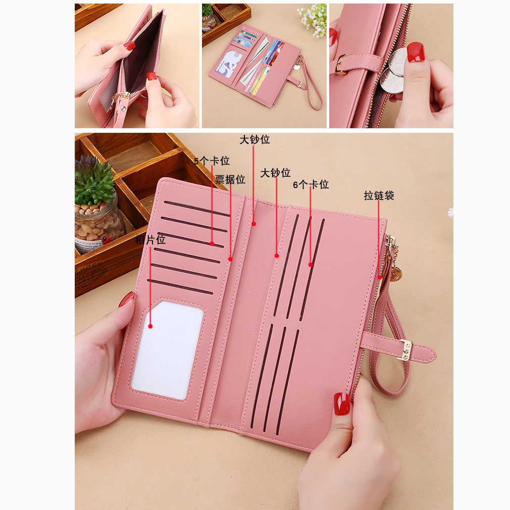 Ví Nữ Dài Cầm Tay Cao Cấp Sang Trọng Phong Cách Hàn Quốc TVNN321