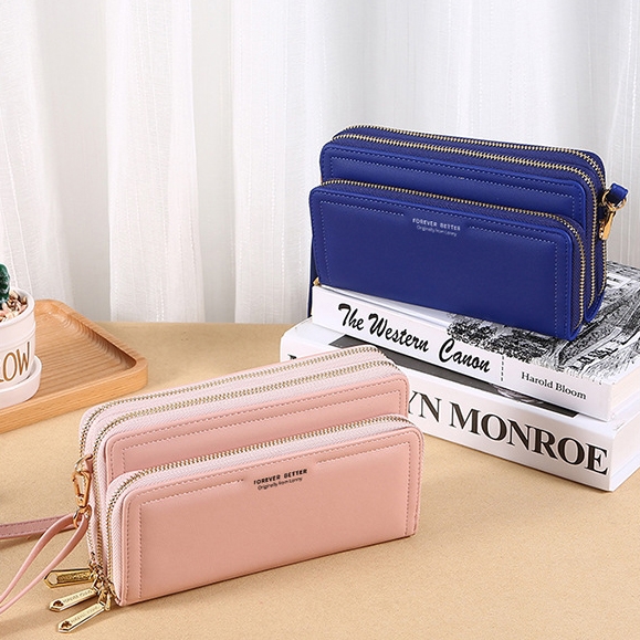 Ví Cầm Tay Nữ Dài Đeo Chéo Cao Cấp Sang Trọng Phong Cách Hàn Quốc TVNN322