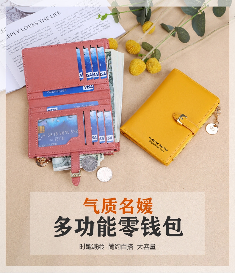 Ví Nữ Mini Ngắn Cầm Tay Cao Cấp Sang Trọng Phong Cách Hàn Quốc TVNN323