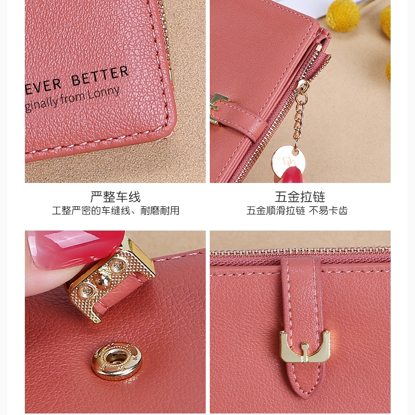 Ví Nữ Mini Ngắn Cầm Tay Cao Cấp Sang Trọng Phong Cách Hàn Quốc TVNN323