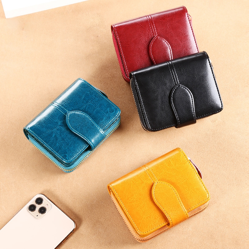 Ví Nữ Mini Da Bò Cao Cấp Chống Đánh Cắp Thông Tin Thẻ TVNN372