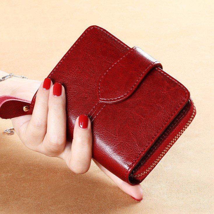 Ví Nữ Mini Da Bò Cao Cấp Chống Đánh Cắp Thông Tin Thẻ TVNN372