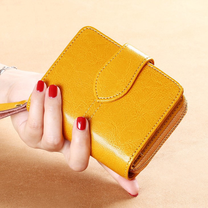 Ví Nữ Mini Da Bò Cao Cấp Chống Đánh Cắp Thông Tin Thẻ TVNN372