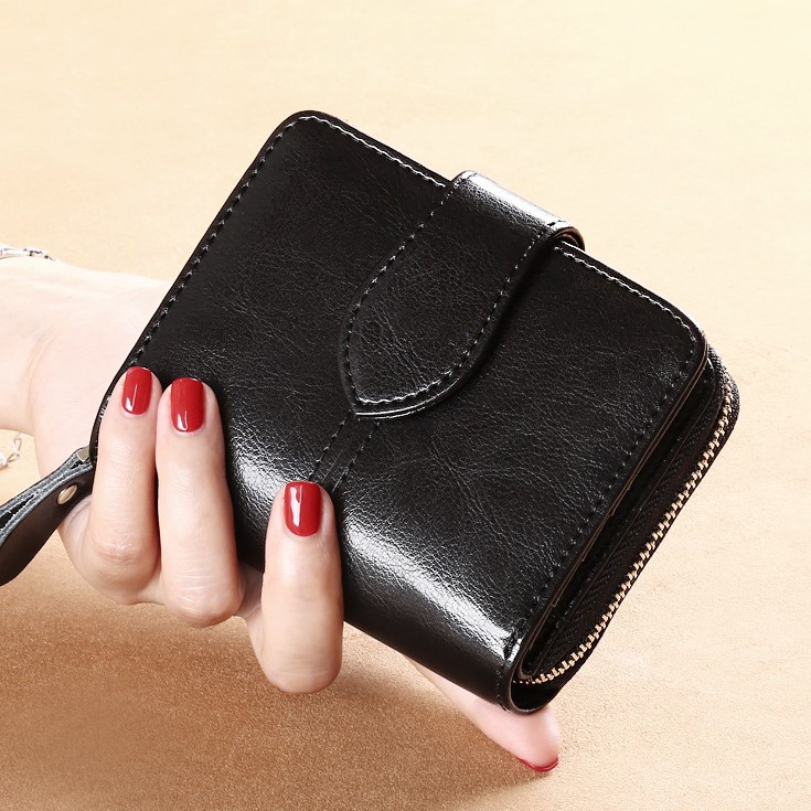 Ví Nữ Mini Da Bò Cao Cấp Chống Đánh Cắp Thông Tin Thẻ TVNN372