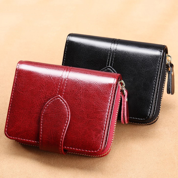 Ví Nữ Mini Da Bò Cao Cấp Chống Đánh Cắp Thông Tin Thẻ TVNN372