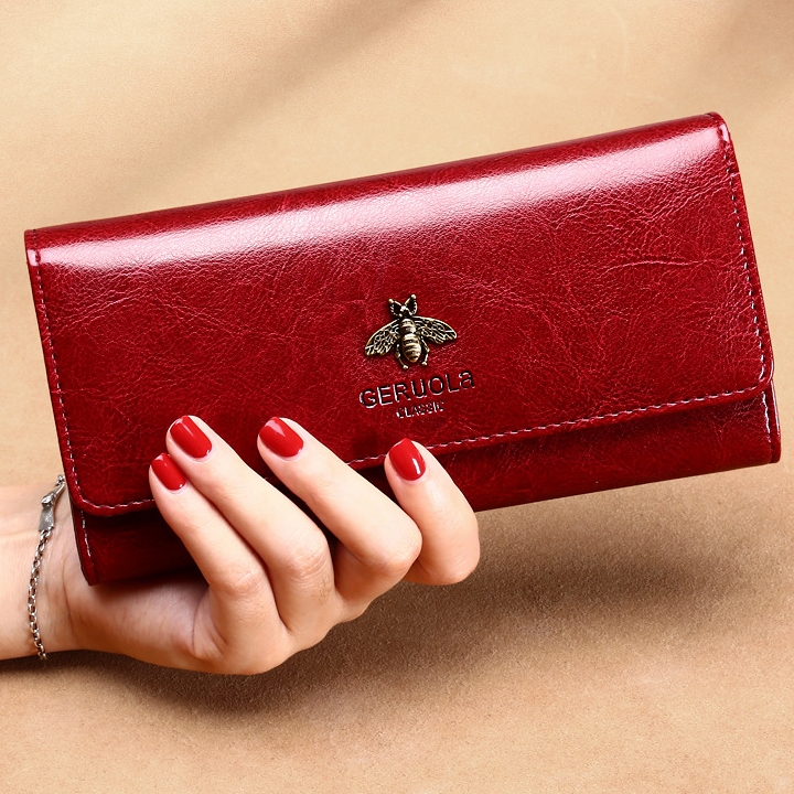 Ví Nữ Dài Da Bò Cao Cấp Chống Đánh Cắp Thông Tin Thẻ TVNN373