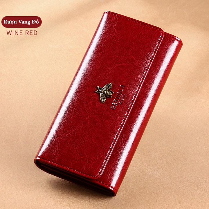 Ví Nữ Dài Da Bò Cao Cấp Chống Đánh Cắp Thông Tin Thẻ TVNN373