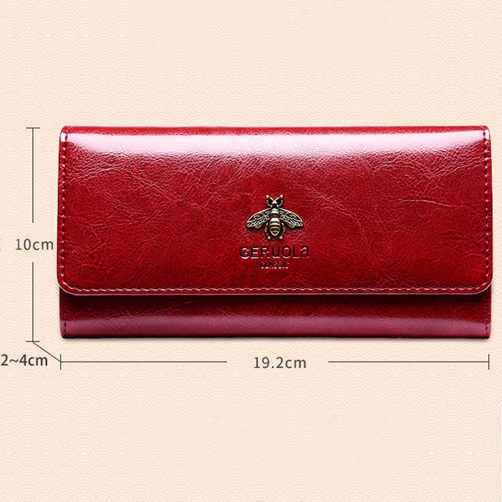 Ví Nữ Dài Da Bò Cao Cấp Chống Đánh Cắp Thông Tin Thẻ TVNN373