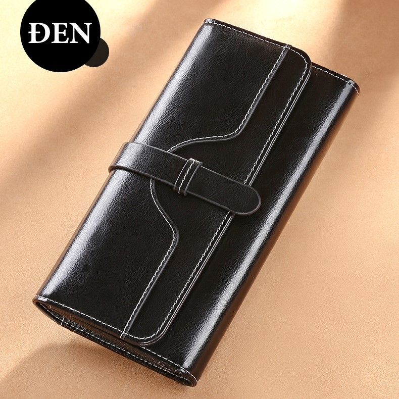 Ví Nữ Dài Da Bò Cao Cấp Chống Đánh Cắp Thông Tin Thẻ TVNN374