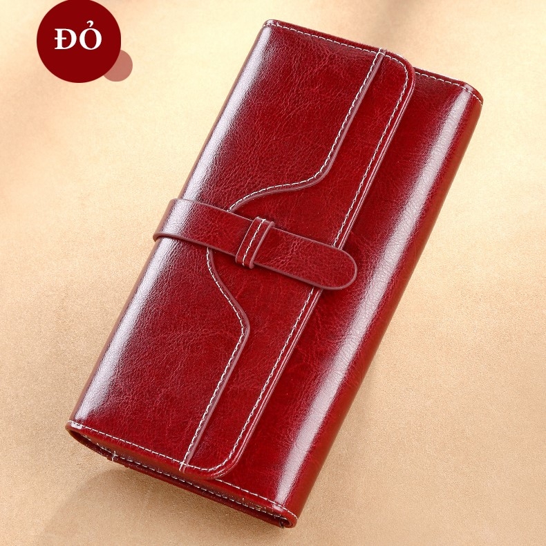 Ví Nữ Dài Da Bò Cao Cấp Chống Đánh Cắp Thông Tin Thẻ TVNN374