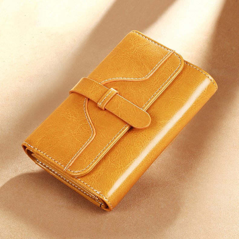 Ví Nữ Mini Da Bò Cao Cấp Chống Đánh Cắp Thông Tin Thẻ TVNN375