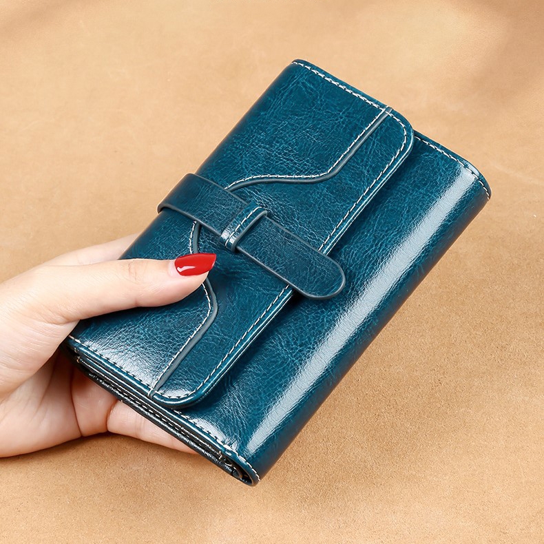 Ví Nữ Mini Da Bò Cao Cấp Chống Đánh Cắp Thông Tin Thẻ TVNN375