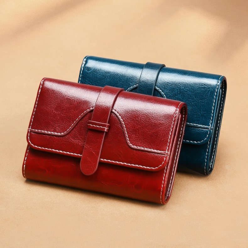 Ví Nữ Mini Da Bò Cao Cấp Chống Đánh Cắp Thông Tin Thẻ TVNN375