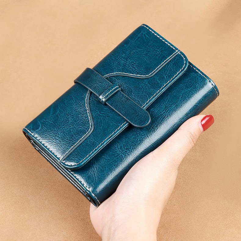 Ví Nữ Mini Da Bò Cao Cấp Chống Đánh Cắp Thông Tin Thẻ TVNN375