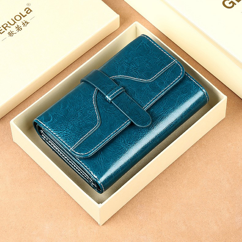 Ví Nữ Mini Da Bò Cao Cấp Chống Đánh Cắp Thông Tin Thẻ TVNN375