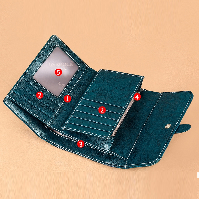 Ví Nữ Mini Da Bò Cao Cấp Chống Đánh Cắp Thông Tin Thẻ TVNN375