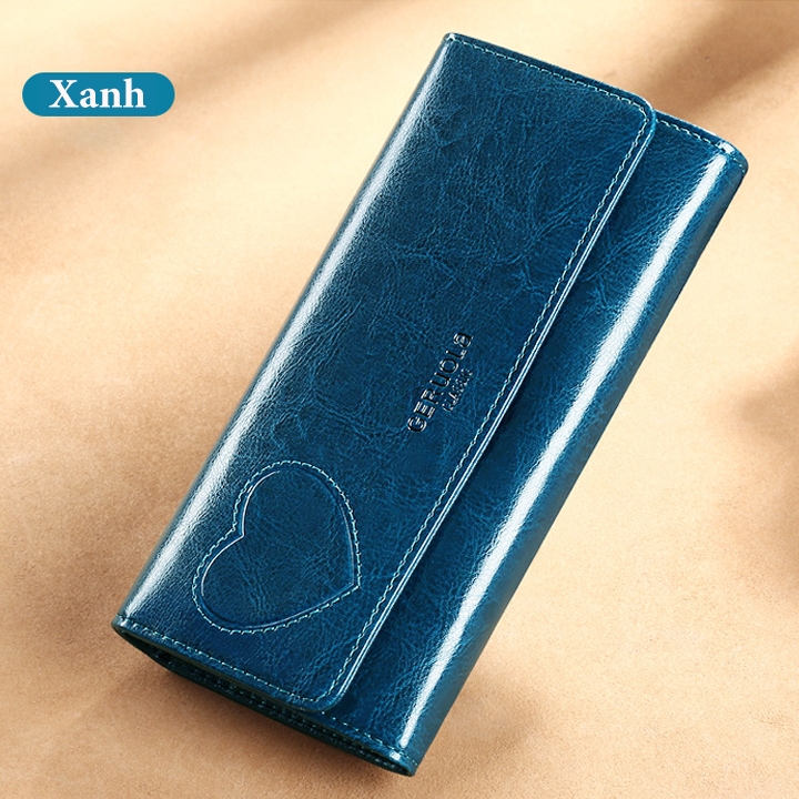 Ví Nữ Dài Da Bò Cao Cấp Chống Đánh Cắp Thông Tin Thẻ TVNN376