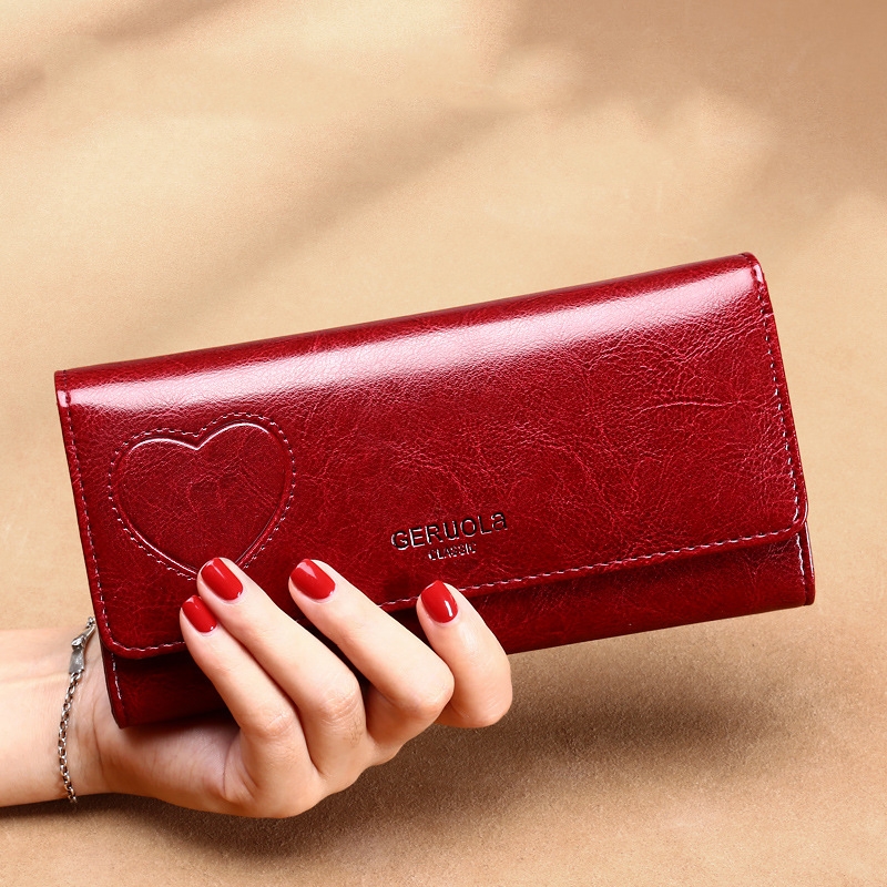 Ví Nữ Dài Da Bò Cao Cấp Chống Đánh Cắp Thông Tin Thẻ TVNN376