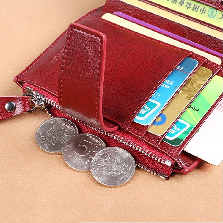 Ví Nữ Mini Da Bò Cao Cấp Chống Đánh Cắp Thông Tin Thẻ TVNN377